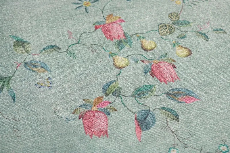 Pip Studio Rechteckige Teppiche|Teppich Fleur Grandeur by Pip Grün