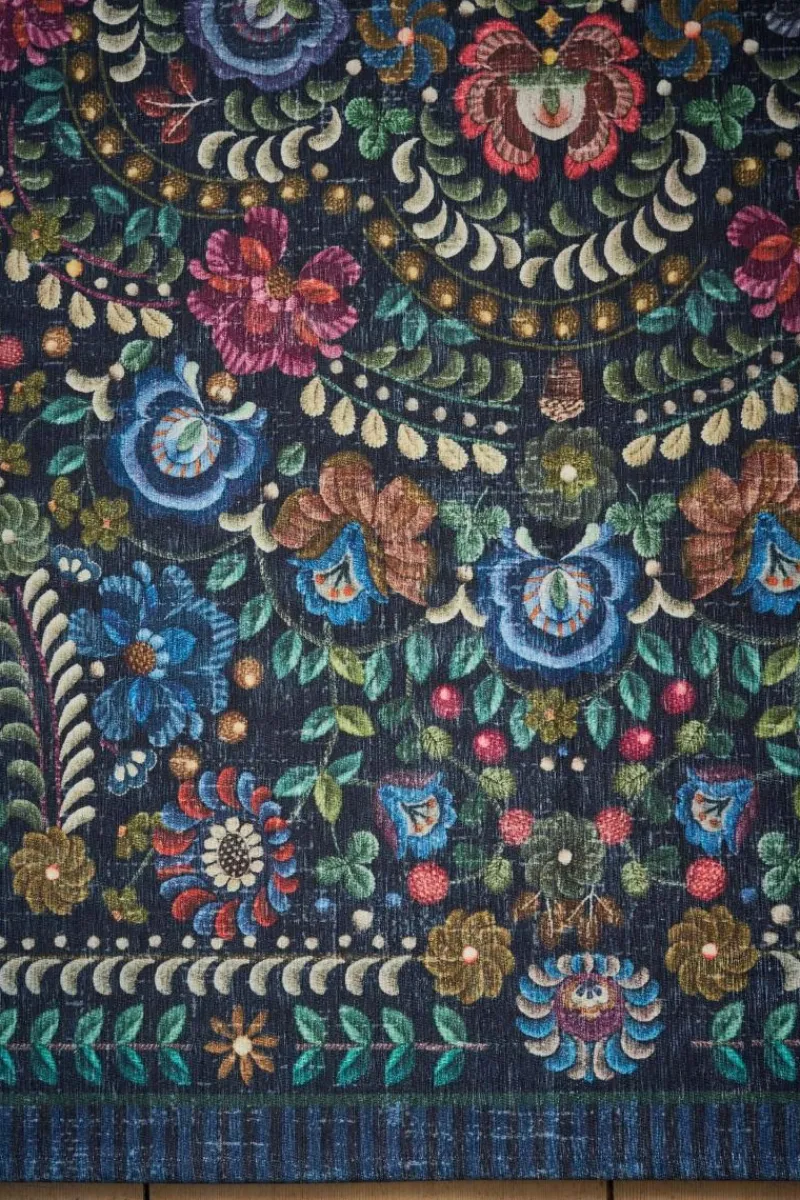 Pip Studio Rechteckige Teppiche|Teppich Il Ricamo by Pip Dunkel Blau