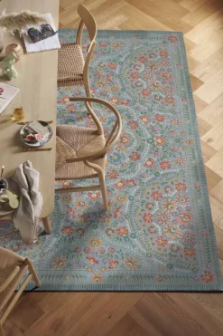 Pip Studio Rechteckige Teppiche|Teppich Il Ricamo by Pip Hellblau