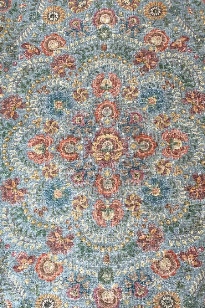 Pip Studio Rechteckige Teppiche|Teppich Il Ricamo by Pip Hellblau
