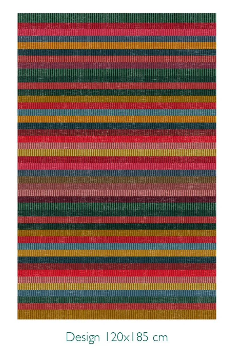 Pip Studio Rechteckige Teppiche|Teppich Jacquard Stripes by Pip Multi