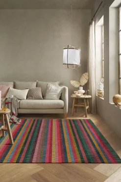Pip Studio Rechteckige Teppiche|Teppich Jacquard Stripes by Pip Multi