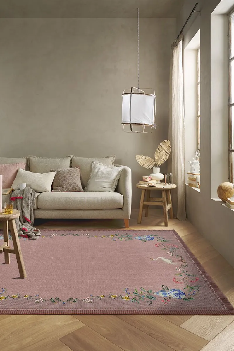 Pip Studio Rechteckige Teppiche|Teppich Jolie by Pip Vintage Rosa