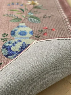 Pip Studio Rechteckige Teppiche|Teppich Jolie by Pip Vintage Rosa