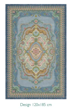 Pip Studio Rechteckige Teppiche|Teppich Majorelle by Pip Blau