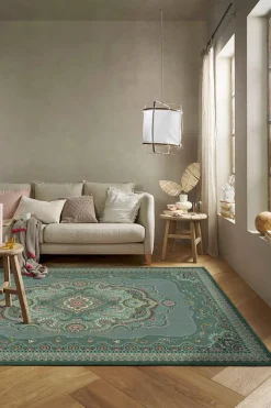 Pip Studio Rechteckige Teppiche|Teppich Majorelle by Pip Grün