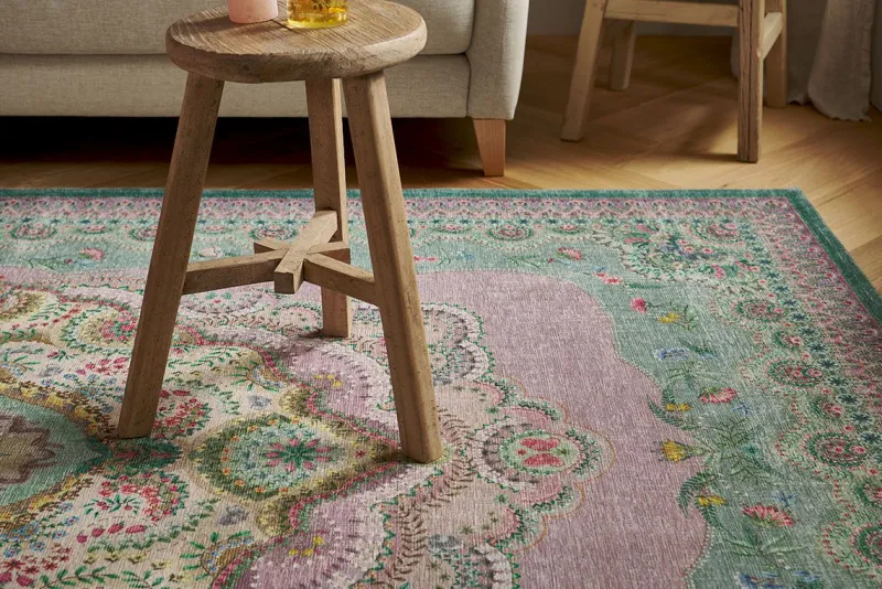 Pip Studio Rechteckige Teppiche|Teppich Majorelle by Pip Lila/ Grün