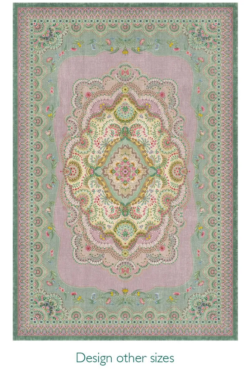 Pip Studio Rechteckige Teppiche|Teppich Majorelle by Pip Lila/ Grün