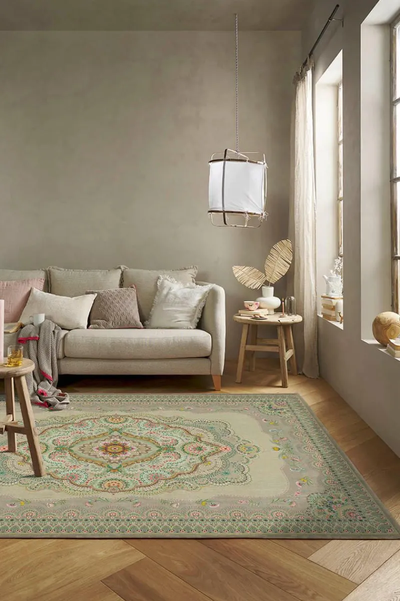 Pip Studio Rechteckige Teppiche|Teppich Majorelle by Pip Pastell Khaki