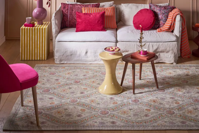 Pip Studio Rechteckige Teppiche|Teppich Ornamento by Pip Gebrochen Weiss Weiß
