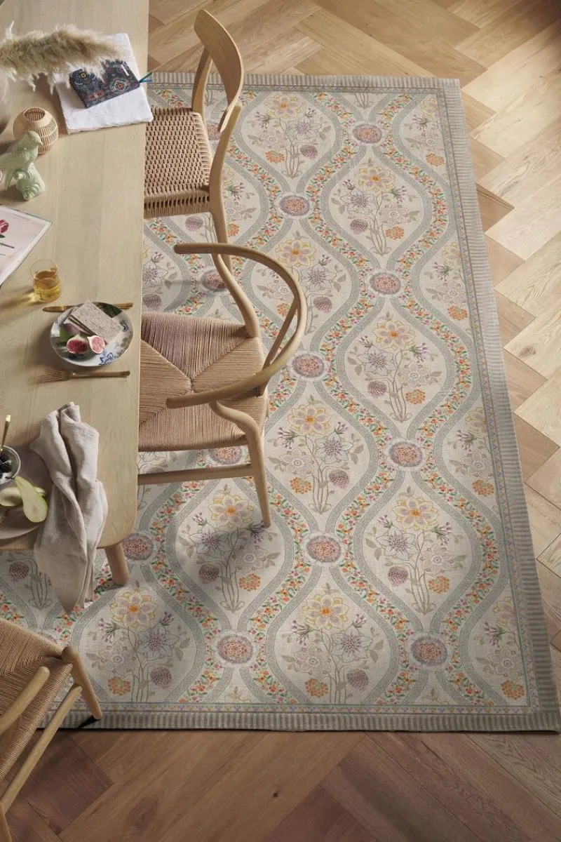 Pip Studio Rechteckige Teppiche|Teppich Ornamento by Pip Gebrochen Weiss Weiß
