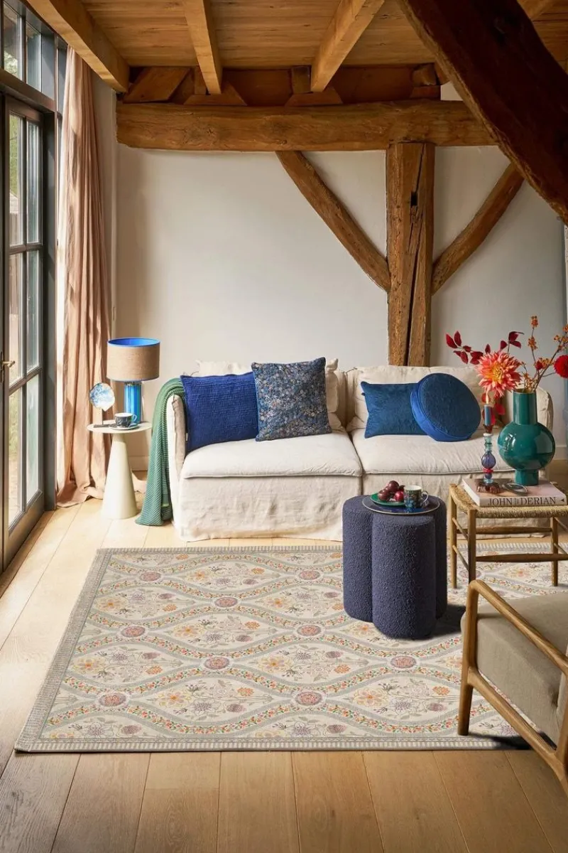Pip Studio Rechteckige Teppiche|Teppich Ornamento by Pip Gebrochen Weiss Weiß