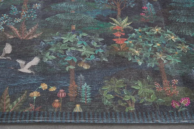 Pip Studio Rechteckige Teppiche|Teppich Pip Garden Dunkelblau