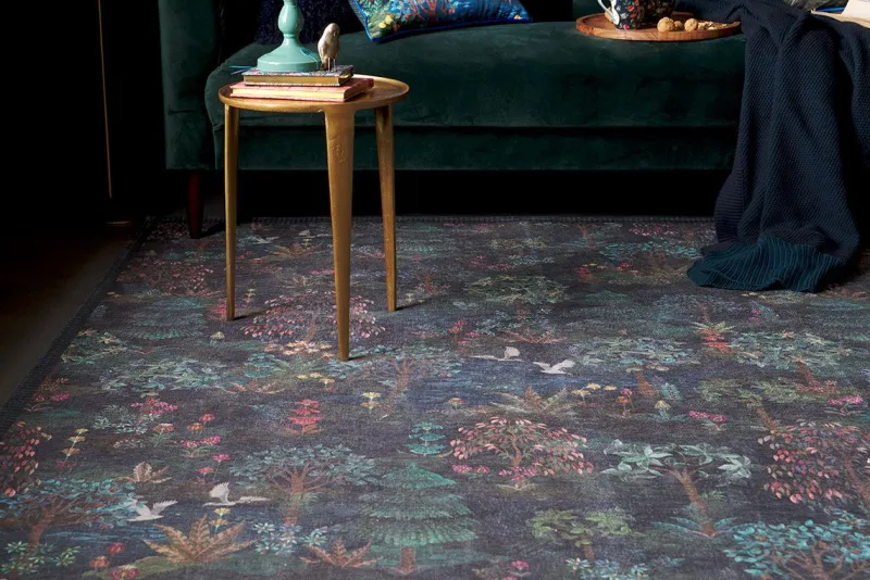 Pip Studio Rechteckige Teppiche|Teppich Pip Garden Dunkelblau