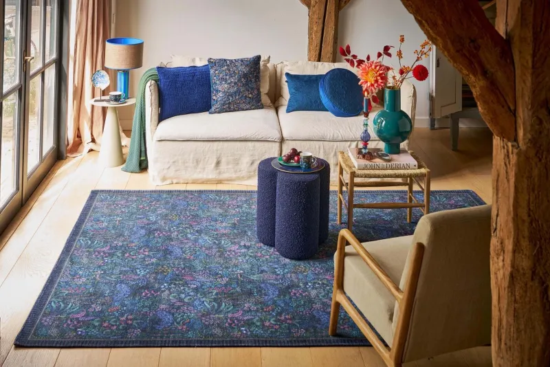 Pip Studio Rechteckige Teppiche|Teppich Querida by Pip Dunkelblau