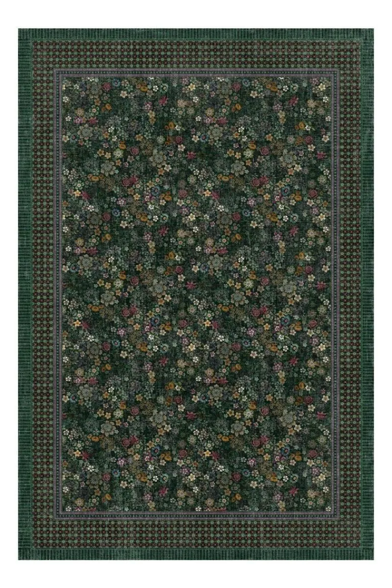 Pip Studio Rechteckige Teppiche|Teppich Tutti i Fiori by Pip Grün