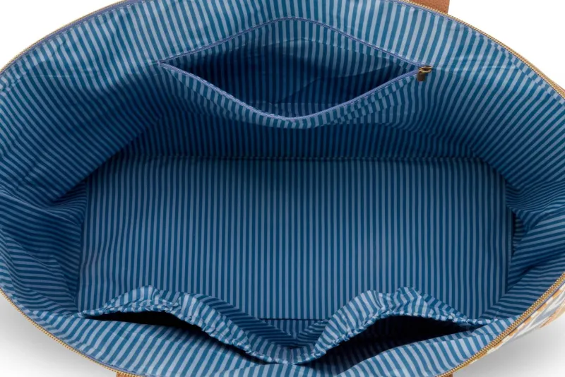 Pip Studio Taschen|Wochenendtaschen|Tilda Tragetasche Gross Hakuna Blau