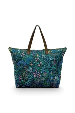 Pip Studio Taschen|Wochenendtaschen|Tilda Tragetasche Querida Dunkel Blau