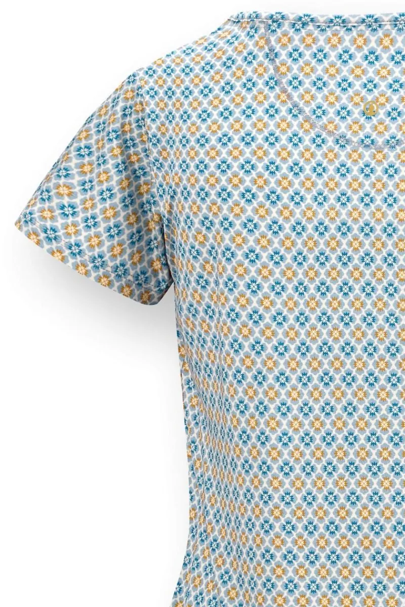 Pip Studio Tops|Shirts Mit Kurzen Ärmeln|Tilly Top Kurze Ärmeln Mojo Blau