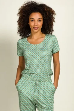 Pip Studio Tops|Shirts Mit Kurzen Ärmeln|Tilly Top Kurze Ärmeln Mojo Grün