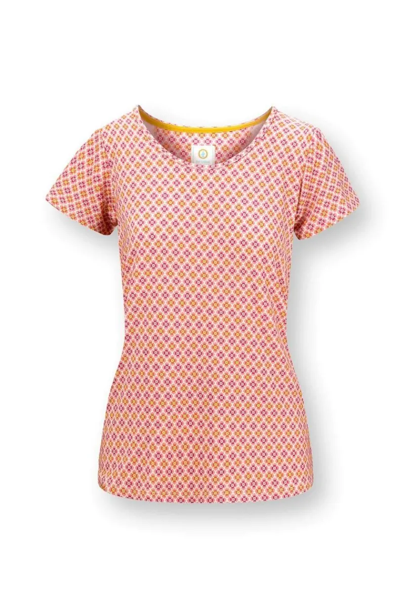 Pip Studio Tops|Shirts Mit Kurzen Ärmeln|Tilly Top Kurze Ärmeln Mojo Rosa