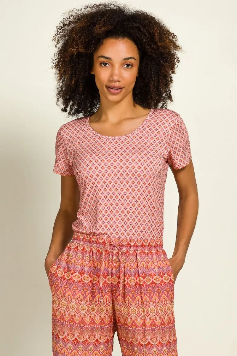 Pip Studio Tops|Shirts Mit Kurzen Ärmeln|Tilly Top Kurze Ärmeln Mojo Rosa