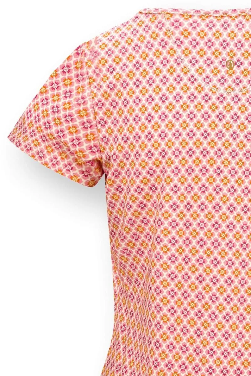 Pip Studio Tops|Shirts Mit Kurzen Ärmeln|Tilly Top Kurze Ärmeln Mojo Rosa