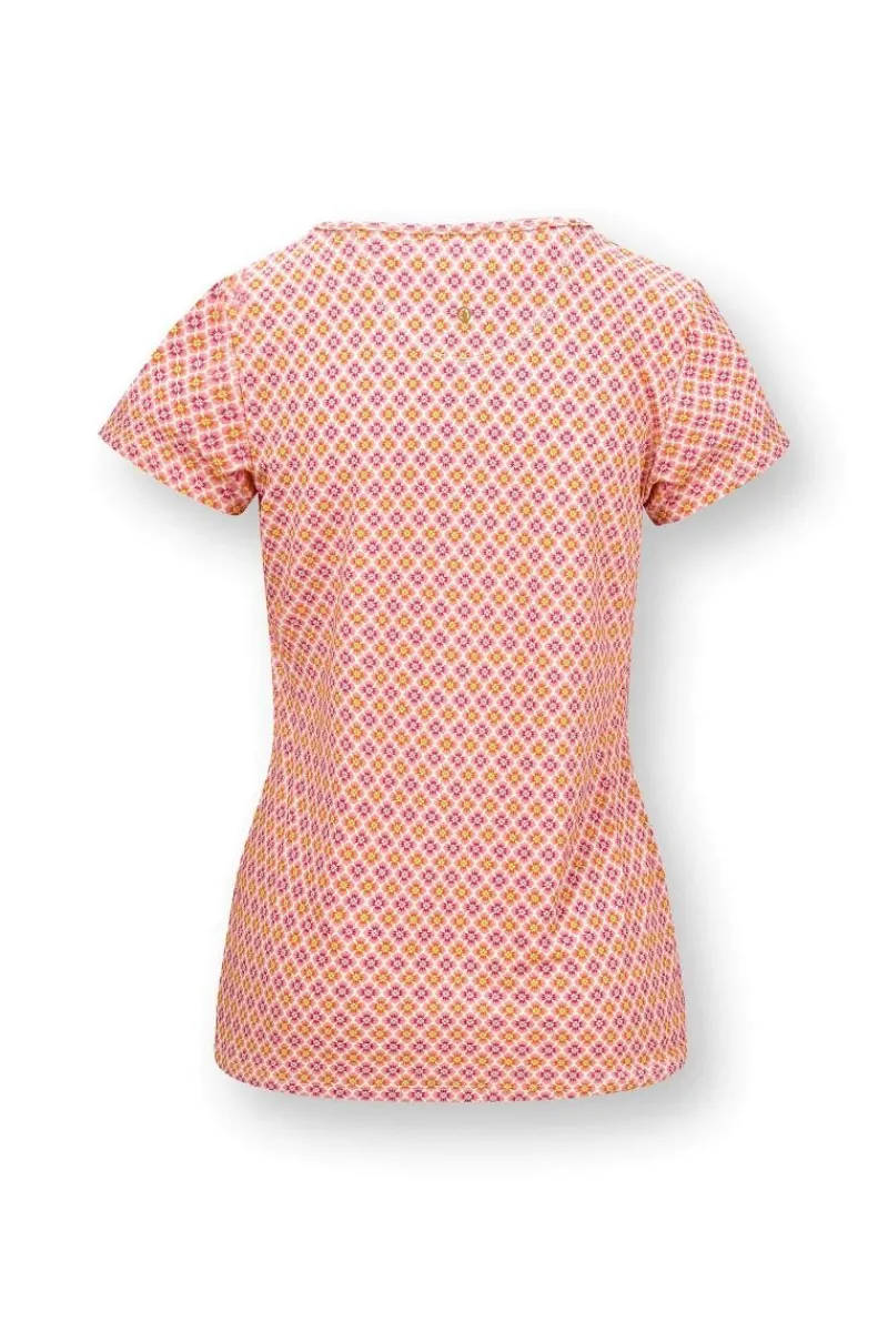 Pip Studio Tops|Shirts Mit Kurzen Ärmeln|Tilly Top Kurze Ärmeln Mojo Rosa