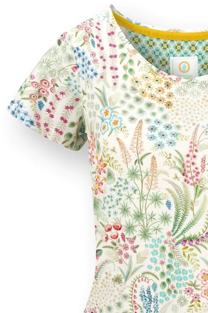 Pip Studio Tops|Shirts Mit Kurzen Ärmeln|Tilly Top Kurze Ärmeln Querida Weiss