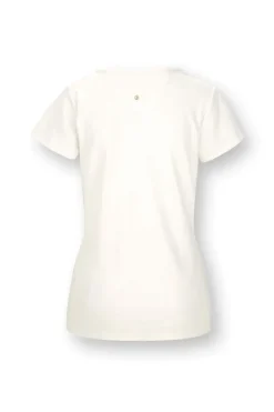 Pip Studio Tops|Shirts Mit Kurzen Ärmeln|Tilly Top Kurze Ärmeln Solid Weiss Weiß