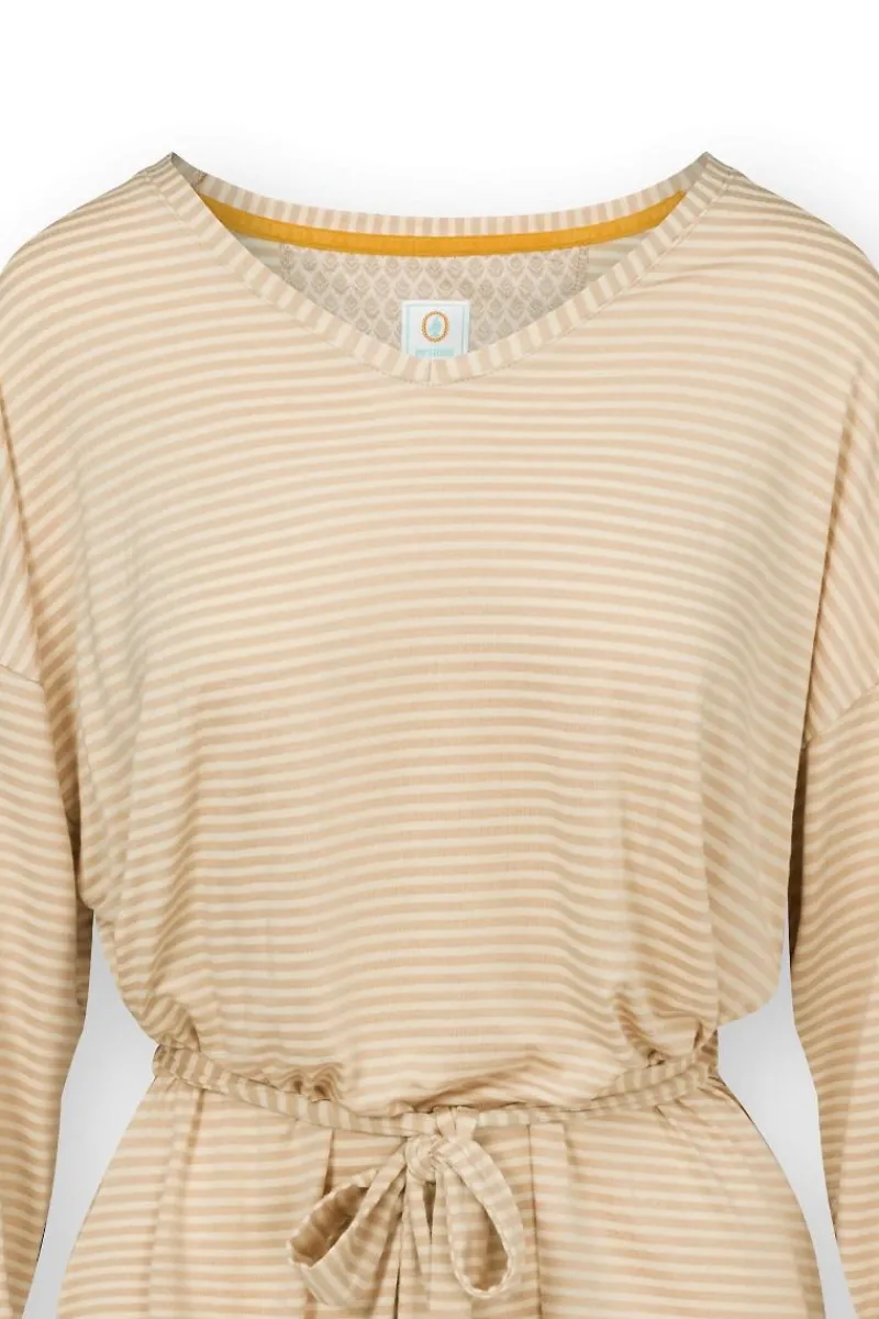 Pip Studio Tops|Tops Mit Langen Ärmeln|Timberly Top Lange Ärmeln Little Sumo Stripe Sand