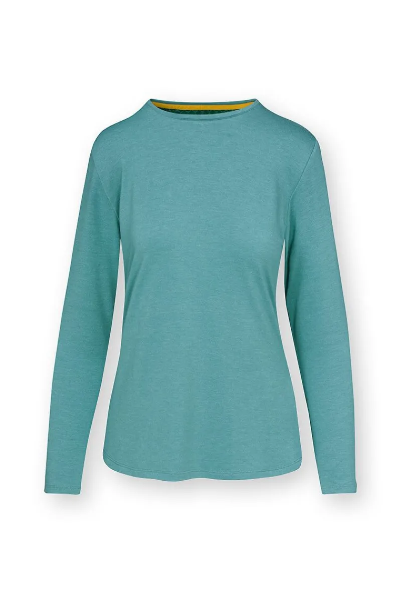 Pip Studio Tops|Tops Mit Langen Ärmeln|Tom Top Lange Ärmeln Melee Solid Hell Grün