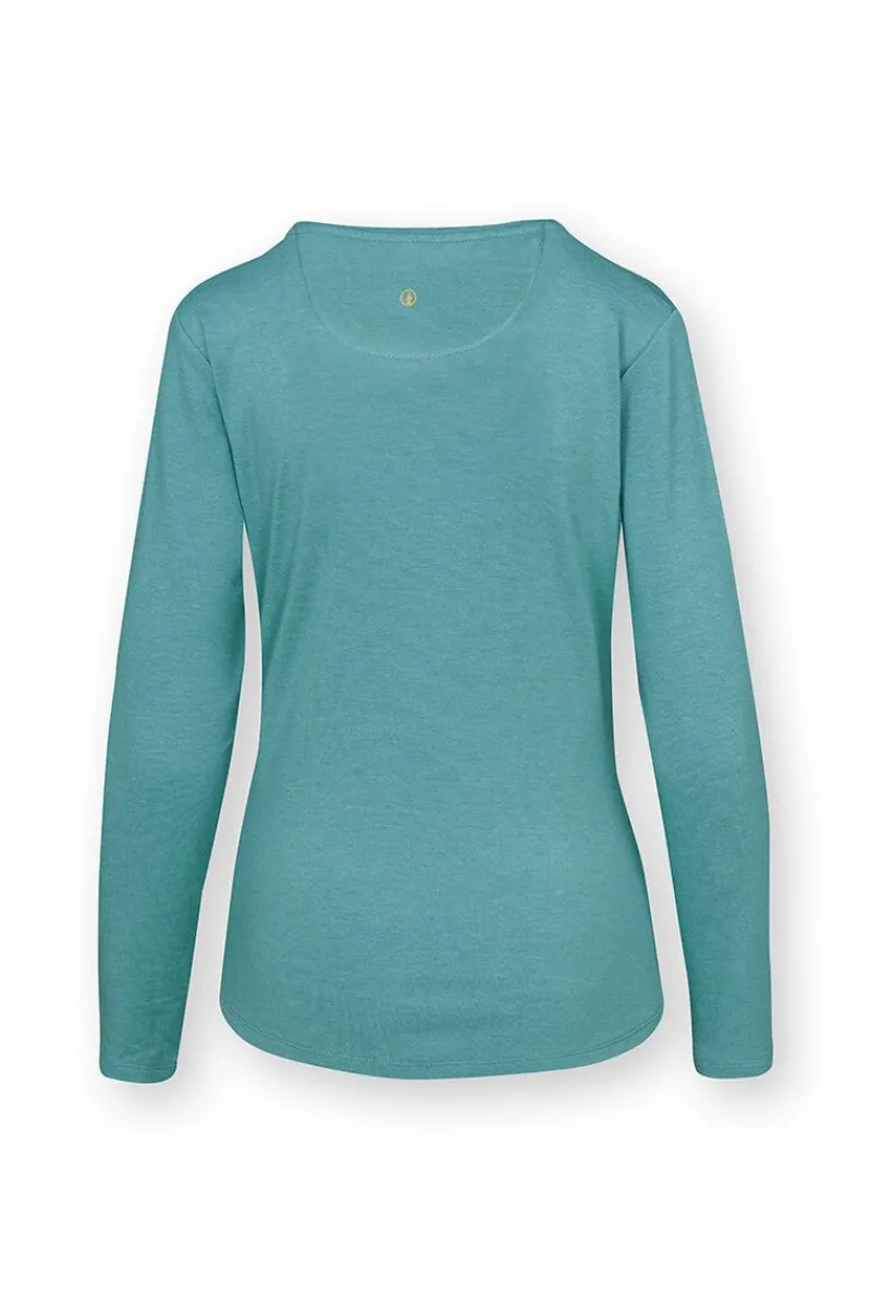 Pip Studio Tops|Tops Mit Langen Ärmeln|Tom Top Lange Ärmeln Melee Solid Hell Grün