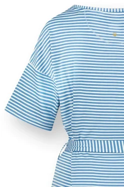 Pip Studio Tops|Shirts Mit Kurzen Ärmeln|Tonya Top Kurze Ärmeln Little Sumo Stripe Blau