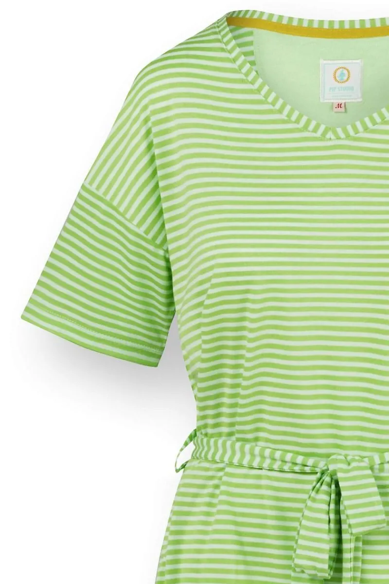 Pip Studio Tops|Shirts Mit Kurzen Ärmeln|Tonya Top Kurze Ärmeln Little Sumo Stripe Grün