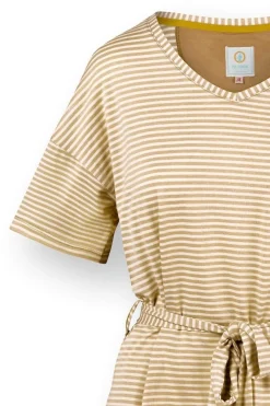 Pip Studio Tops|Shirts Mit Kurzen Ärmeln|Tonya Top Kurze Ärmeln Little Sumo Stripe Sand