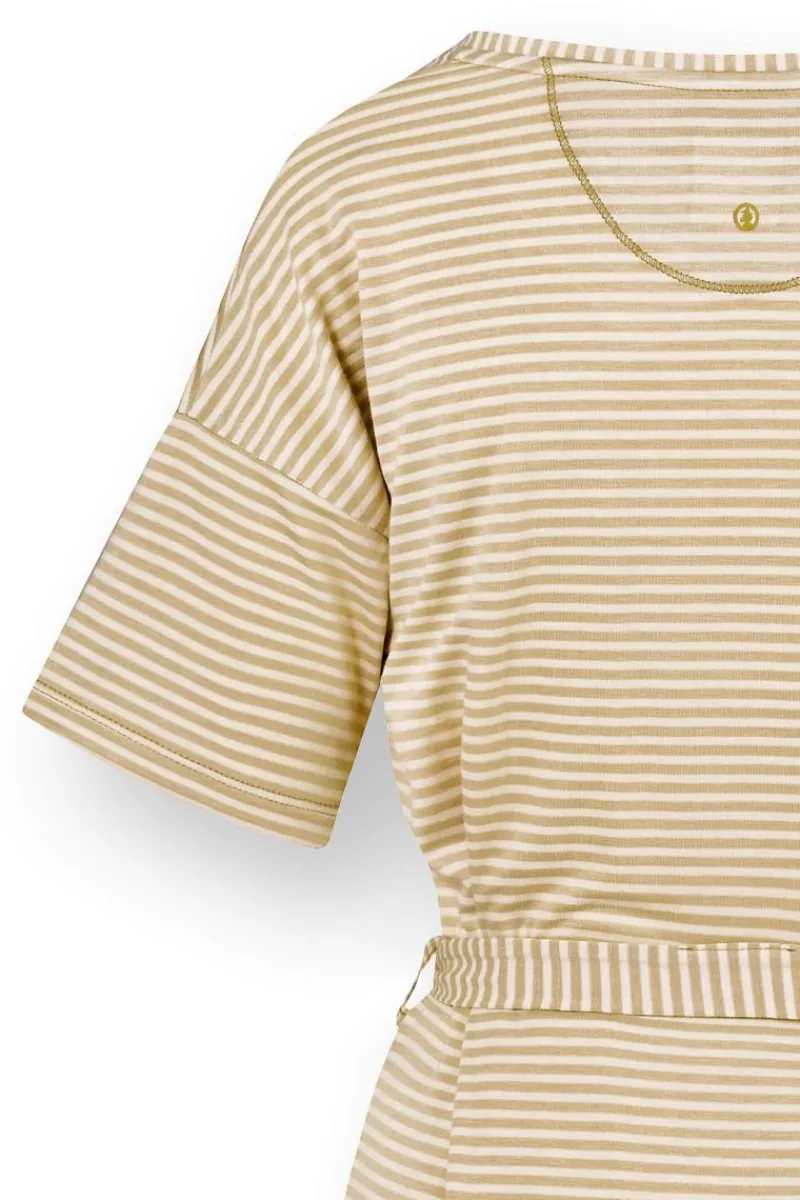 Pip Studio Tops|Shirts Mit Kurzen Ärmeln|Tonya Top Kurze Ärmeln Little Sumo Stripe Sand