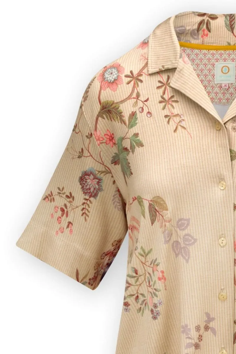 Pip Studio Tops|Top Kurze Ärmeln Knöpfe Amor de Dios Sand