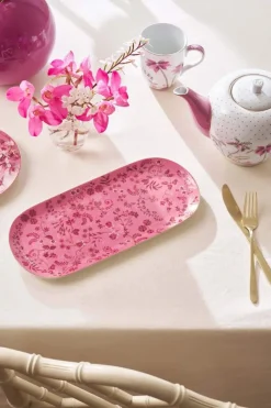 Pip Studio Tortenteller|Tortenteller Rechteckig Jolie Blumen Rosa