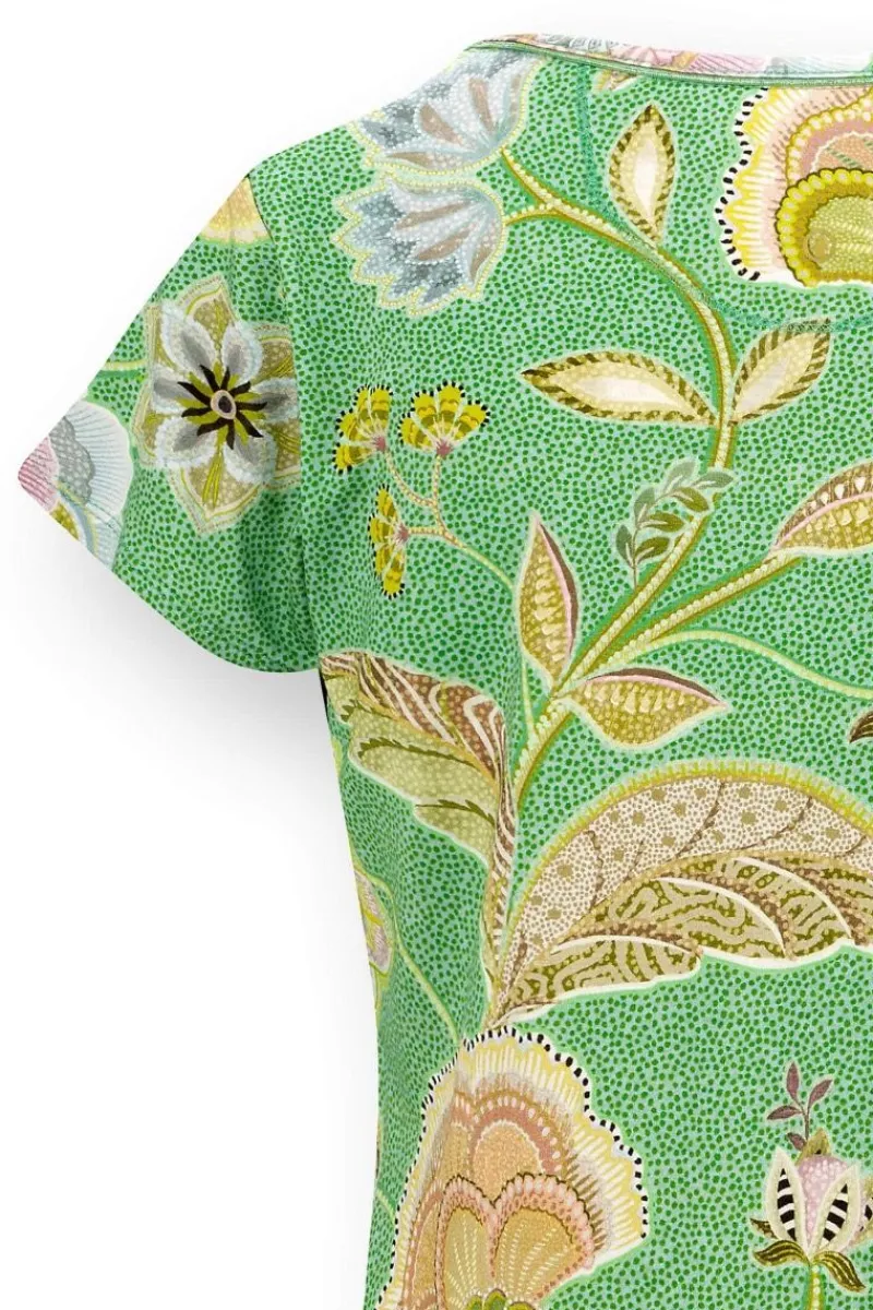 Pip Studio Strandmode|Tops|Toy Top Kurze Ärmeln Matata Grün