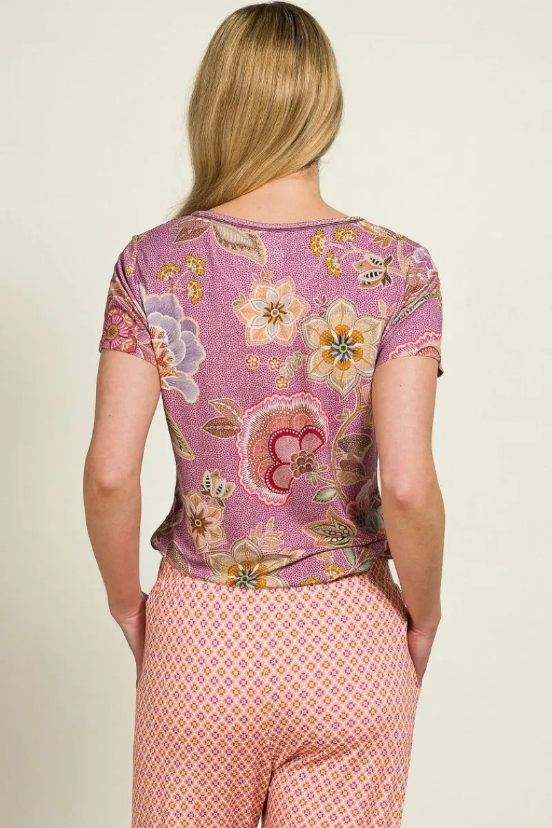 Pip Studio Strandmode|Tops|Toy Top Kurze Ärmeln Matata Lila Violett