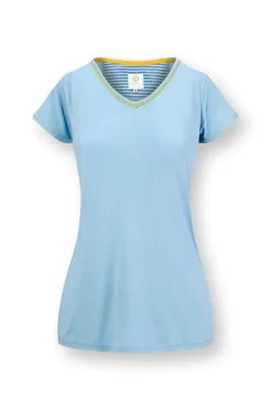 Pip Studio Strandmode|Tops|Toy Top Kurze Ärmeln Solid Blau