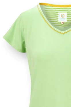Pip Studio Tops|Shirts Mit Kurzen Ärmeln|Toy Top Kurze Ärmeln Solid Grün