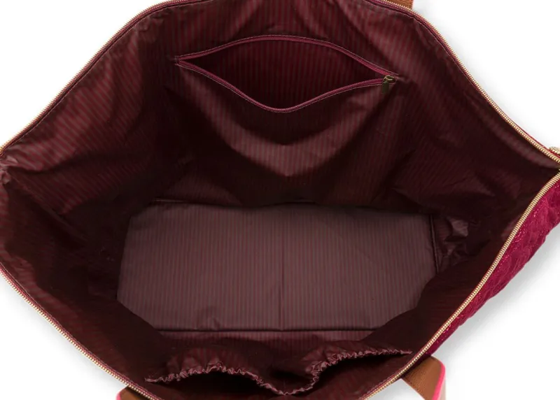 Pip Studio Taschen|Wochenendtaschen|Tragetasche Samt Quiltey Days Rot