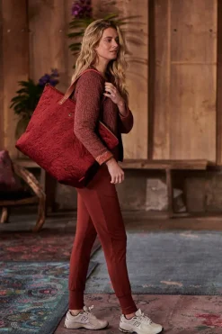 Pip Studio Taschen|Wochenendtaschen|Tragetasche Samt Quiltey Days Rot