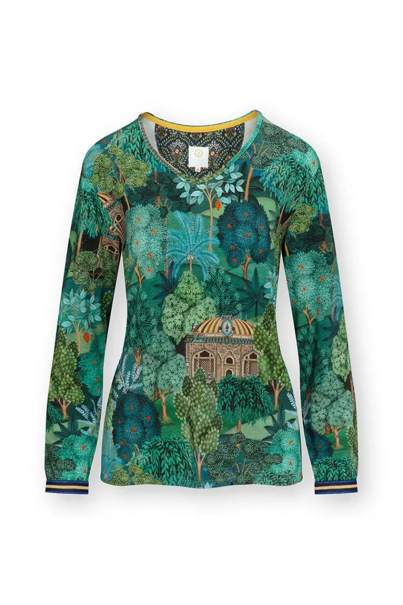 Pip Studio Tops|Tops Mit Langen Ärmeln|Trice Top Lange Ärmeln Jardin de Noche Blau