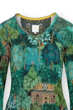 Pip Studio Tops|Tops Mit Langen Ärmeln|Trice Top Lange Ärmeln Jardin de Noche Blau