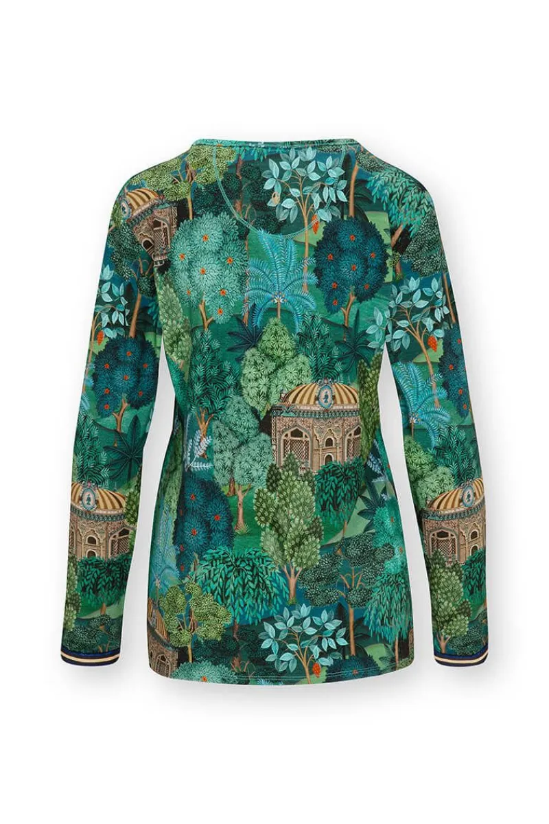Pip Studio Tops|Tops Mit Langen Ärmeln|Trice Top Lange Ärmeln Jardin de Noche Blau