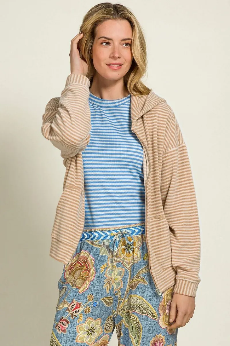 Pip Studio Tops|Trinity Ärmellos Top Little Sumo Stripe Blau