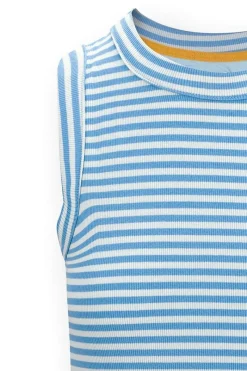 Pip Studio Tops|Trinity Ärmellos Top Little Sumo Stripe Blau